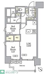 テラス神田猿楽町 2LDKの間取図画像