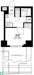 パレステュディオ六本木イースト2 1Kの間取図画像