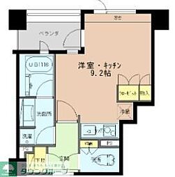 ラフィネジュ学芸大学 ワンルームの間取図画像