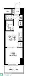 ヴィンテージ中目黒 1DKの間取図画像