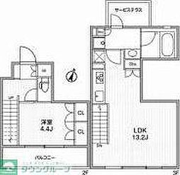 ASTILE碑文谷 1LDKの間取図画像