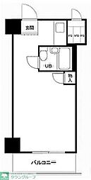田町サンハイツ ワンルームの間取図画像