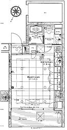 セルフィスタ渋谷 ワンルームの間取図画像