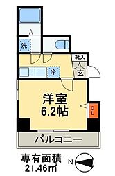 ラ・レジダンス・ド・千駄木 1Kの間取図画像
