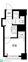 白金武蔵野マンション 1Kの間取図画像