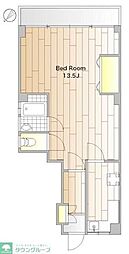 ハナブサマンション 2Kの間取図画像