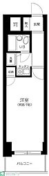 藤和シティコープ大森 1Kの間取図画像