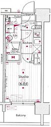 ガーラ・プレシャス大森 1Kの間取図画像