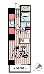 パークアクシス豊洲 1Kの間取図画像