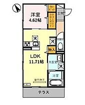 レジデンスコート栗東 107 ｜ 滋賀県栗東市綣５丁目（賃貸アパート1LDK・1階・42.00㎡） その2