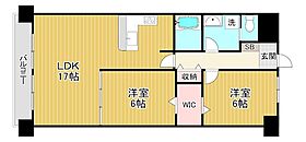 フォレスタ手原 602 ｜ 滋賀県栗東市手原３丁目（賃貸マンション2LDK・6階・66.00㎡） その2