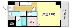 プロニティ・ヒル 1Kの間取図画像