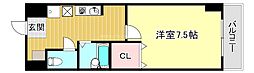 エスポワール 1Kの間取図画像