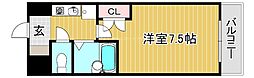 アイランド小野山 1Kの間取図画像
