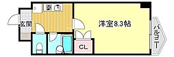 コンフォート太陽 1Kの間取図画像
