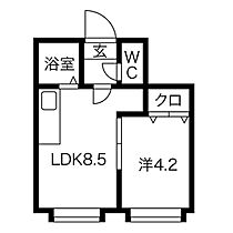 北海道札幌市南区澄川二条3丁目（賃貸アパート1DK・3階・27.21㎡） その2