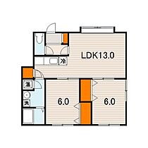 北海道札幌市南区常盤五条2丁目（賃貸アパート2LDK・2階・45.36㎡） その2