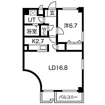 游ライフII  ｜ 北海道札幌市南区真駒内上町3丁目（賃貸マンション1LDK・1階・57.65㎡） その2