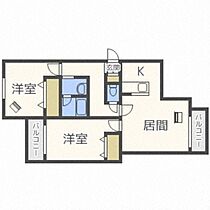 北海道札幌市南区南三十五条西10丁目（賃貸マンション2LDK・4階・59.81㎡） その2