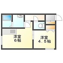 北海道札幌市南区南沢四条2丁目（賃貸アパート1DK・2階・20.64㎡） その2