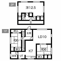 藤野5条8丁目貸家 1階3SLDKの間取り