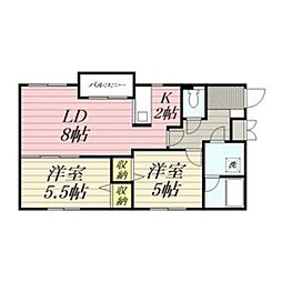間取図画像 2LDK