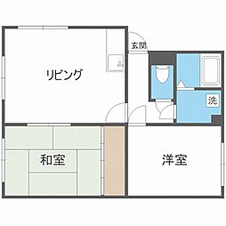ハイムS31 2LDKの間取図画像
