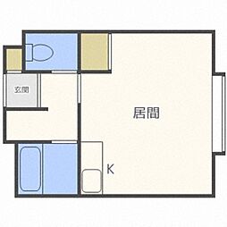 TAFTマンション ワンルームの間取図画像