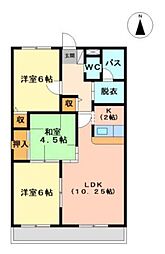 エスポワール1 3LDKの間取図画像