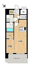 グランフォーレラグゼ博多駅南 1LDKの間取図画像