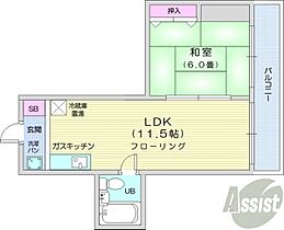 北海道札幌市中央区北二条東2丁目1-34（賃貸マンション1LDK・5階・34.83㎡） その2