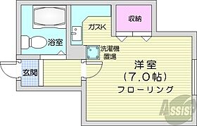 北海道札幌市中央区南八条西9丁目757-8（賃貸アパート1R・1階・18.30㎡） その2