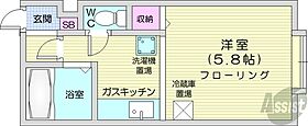 北海道札幌市中央区南二十条西9丁目（賃貸アパート1K・2階・19.44㎡） その2