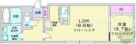 北海道札幌市西区琴似一条5丁目（賃貸マンション1LDK・4階・34.20㎡） その2