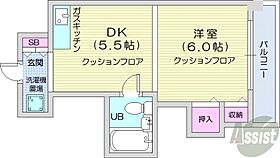 北海道札幌市中央区北二条東2丁目1-23（賃貸マンション1DK・4階・22.68㎡） その2