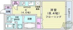 北海道札幌市中央区北一条西23丁目（賃貸マンション1K・7階・30.30㎡） その2