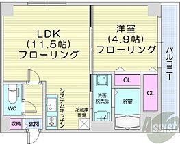 北海道札幌市中央区北一条西23丁目（賃貸マンション1LDK・8階・36.04㎡） その2