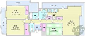 北海道札幌市中央区北四条西20丁目（賃貸マンション3LDK・3階・94.18㎡） その2