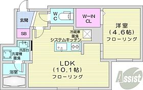 北海道札幌市中央区南三条西12丁目（賃貸マンション1LDK・1階・35.05㎡） その2