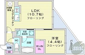 北海道札幌市中央区南三条西21丁目（賃貸マンション1LDK・5階・34.88㎡） その2
