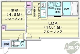 RJNorth23  ｜ 北海道札幌市北区北二十三条西2丁目（賃貸マンション1LDK・3階・34.17㎡） その2