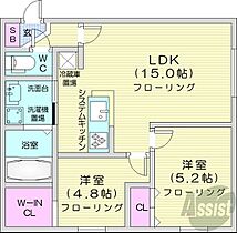 GLASSMAREHACHIKEN  ｜ 北海道札幌市西区八軒五条東4丁目（賃貸マンション2LDK・3階・55.08㎡） その2