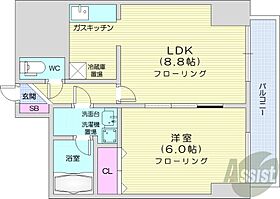 ドーリス札幌  ｜ 北海道札幌市東区北十七条東1丁目（賃貸マンション1LDK・7階・34.00㎡） その2