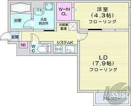 北海道札幌市白石区東札幌六条2丁目（賃貸マンション1LDK・3階・35.57㎡） その2