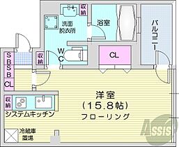 北海道札幌市中央区南七条西1丁目（賃貸マンション1K・3階・40.51㎡） その2