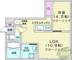 北海道札幌市豊平区豊平四条11丁目（賃貸マンション1LDK・2階・34.78㎡） その2