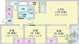 幌平橋駅 12.4万円