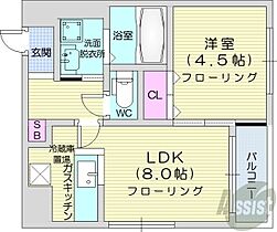 北海道札幌市中央区北一条西22丁目（賃貸マンション1LDK・7階・30.54㎡） その2