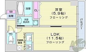 北海道札幌市中央区北五条西19丁目（賃貸マンション1LDK・3階・40.32㎡） その2