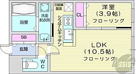 北海道札幌市豊平区月寒西一条4丁目（賃貸マンション1LDK・3階・32.19㎡） その2